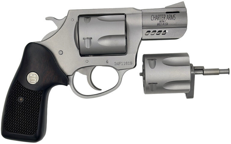 Charter Arms 73920 Mag Pug & Pitbull  38 Special 357 Mag 9mm 5 Shot 2.2" Stainless Steel Classic Walnut Wood Grip