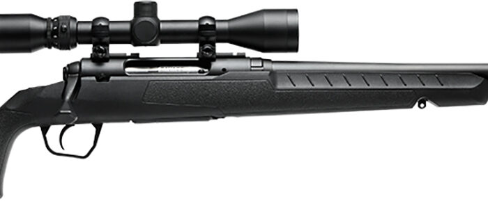 Savage Arms 32006 Axis XP Combo 308 Win 4+1 22" Matte Black Button Rifled Barrel, Matte Black Drilled & Tapped Carbon Steel Receiver, Fixed Sporter Black Synthetic Stock, Weaver 3-9x40mm, Right Hand
