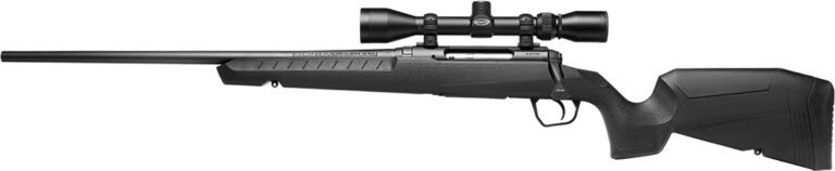 Savage Arms 32012 Axis XP Combo 223 Rem 4+1 22" Matte Black Button Rifled Barrel, Matte Black Drilled & Tapped Carbon Steel Receiver, Fixed Sporter Black Synthetic Stock, Weaver 3-9x40mm, Left Hand