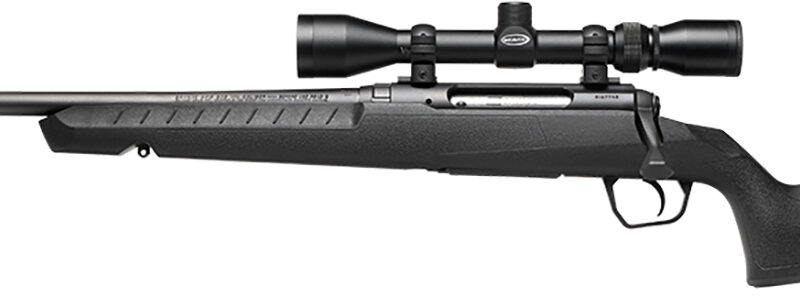 Savage Arms 32012 Axis XP Combo 223 Rem 4+1 22" Matte Black Button Rifled Barrel, Matte Black Drilled & Tapped Carbon Steel Receiver, Fixed Sporter Black Synthetic Stock, Weaver 3-9x40mm, Left Hand