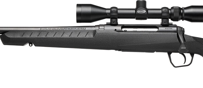 Savage Arms 32036 Axis XP Combo Compact 400 Legend 4+1 20" Matte Black Heavy Sporter Barrel, Drilled & Tapped Carbon Steel Receiver, Fixed Matte Black Synthetic Stock, 3-9x40mm Duplex Left Hand