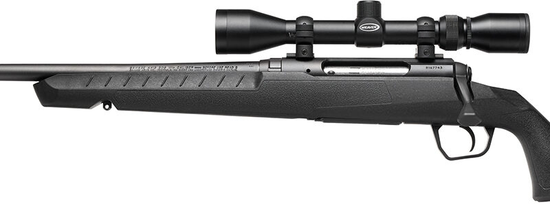 Savage Arms 32036 Axis XP Combo Compact 400 Legend 4+1 20" Matte Black Heavy Sporter Barrel, Drilled & Tapped Carbon Steel Receiver, Fixed Matte Black Synthetic Stock, 3-9x40mm Duplex Left Hand