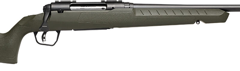 Savage Arms 32037 Axis 2  223 Rem 4+1 22" Matte Black Sporter Barrel, Matte Black Drilled & Tapped Steel Receiver, Fixed Green Synthetic Stock, Right Hand