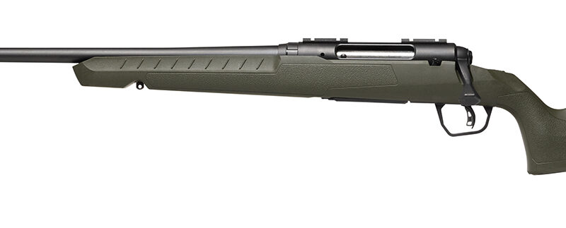 Savage Arms 32132 Axis 2 Compact 350 Legend 4+1 18" Matte Black Heavy Sporter Barrel, Matte Black Drilled & Tapped Carbon Steel Receiver, Fixed OD Green Synthetic Stock, Left Hand