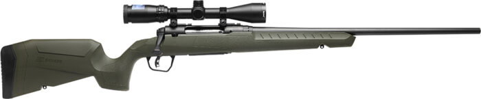Savage Arms 32157 Axis 2 XP Combo Full Size 25-06 Rem 4+1 22" Black Sporter Barrel, Black Carbon Steel Receiver Drilled & Tapped, OD Green Fixed Synthetic Stock, Weaver 3-9x40mm Scope, Right Hand