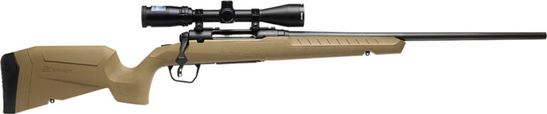 Savage Arms 32164 Axis 2 XP Combo 7mm-08 Rem 4+1 22" Black Sporter Barrel, Black Drilled & Tapped Steel Receiver, Fixed Flat Dark Earth Synthetic Stock, Right Hand, Boresighted 3-9x40