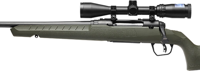 Savage Arms 32192 Axis 2 XP Combo 30-06 Springfield 4+1 22" Black Sporter Barrel, Black Drilled & Tapped Steel Receiver, Fixed OD Green Synthetic Stock, Left Hand, Boresighted 3-9x40mm