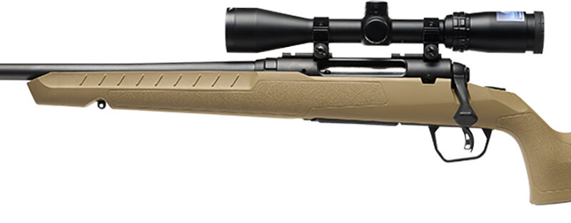 Savage Arms 32193 Axis 2 XP Combo Full Size 223 Rem 4+1 22" Black Sporter Barrel, Black Carbon Steel Receiver Drilled & Tapped, Flat Dark Earth Fixed Synthetic Stock, Weaver 3-9x40mm Scope, Left Hand