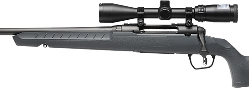 Savage Arms 32214 Axis 2 XP Combo 30-06 Springfield 4+1 22" Black Sporter Barrel, Black Drilled & Tapped Steel Receiver, Fixed Gray Synthetic Stock, Left Hand, Boresighted 3-9x40