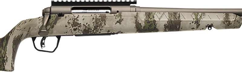 Savage Arms 32307 Axis 2 Pro Compact 400 Legend 4+1 20" Gun Metal Bronze Cerakote Heavy Threaded Barrel & Picatinny Rail Carbon Steel Receiver, Fixed Woodland Camo Synthetic Stock, Right Hand