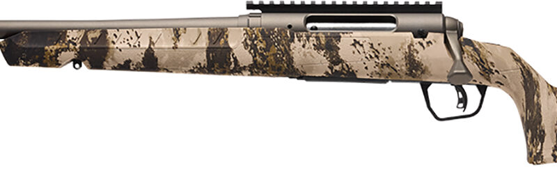 Savage Arms 32350 Axis 2 Pro Compact 400 Legend 4+1 20" Gun Metal Bronze Cerakote Heavy Sporter Threaded Barrel & Picatinny Rail Carbon Steel Receiver, Fixed Western Camo Synthetic Stock, Left Hand