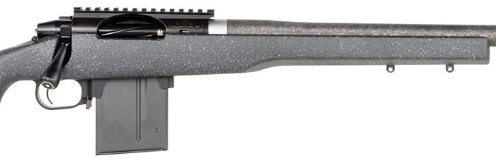 Proof Research 137857 Elevation MTR 2.0 6.5 PRC 22" Carbon Fiber Wrapped Match Grade Threaded Barrel, Black Cerakote Picatinny Rail Steel Receiver, Fixed Proof Black Granite Carbon Fiber Stock