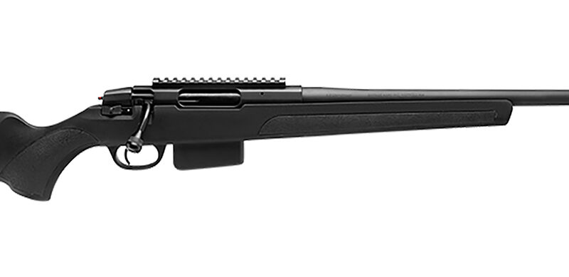 Stevens 18993 334 Bolt Action 270 Win 3+1 20" Black Carbon Steel Receiver Integrated Recoil Lug Ergonomic/Recoil Pad  Synthetic Stock Picatinny Rail Right Hand