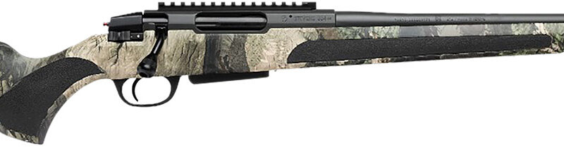 Stevens 19456 334 Bolt Action 243 Win 3+1 20" Camo/Dark Gray Carbon Steel Receiver Integrated Recoil Lug Ergonomic/Recoil Pad  Synthetic Stock Picatinny Rail Right Hand