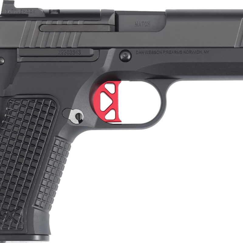 Dan Wesson 92114 DWX  Compact Frame 9mm Luger 10+1 4" Black Match Grade Barrel Black DLC Serrated Slide Black Aluminum Frame w/Beavertail Black Aluminum Grip