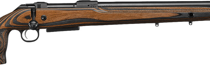 CZ-USA 07501 CZ 600 Range 223 Rem 5+1 24" Black Threaded Barrel & Receiver, Adjustable Black/Brown Laminate Stock