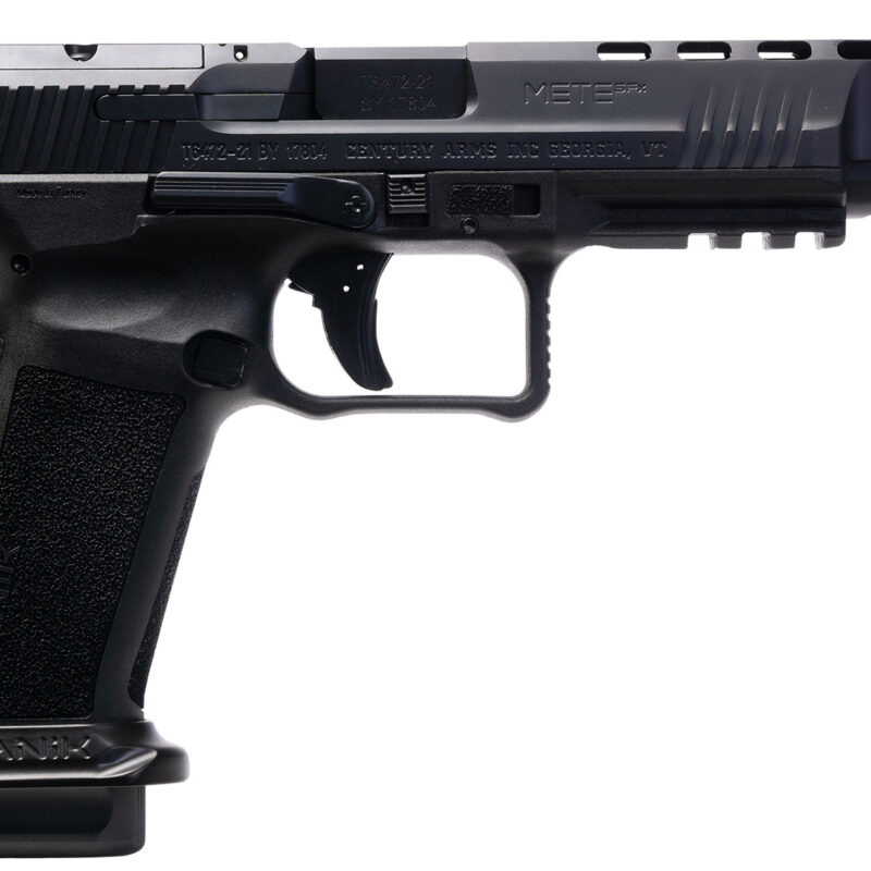 Canik HG6825N Mete SFx 9mm Luger 10+1 5.20" Black Nitride Match Grade Barrel, Black Optic Ready/Serrated Steel Slide, Black Polymer Frame w/Picatinny Rail, Aggressive Texture Grip