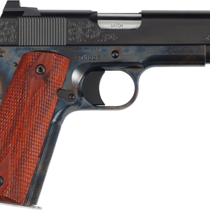 Dan Wesson 01779 Heirloom 2024 45 ACP 8+1 4.25" Stainless Steel Barrel, Blued Serrated Carbon Steel Slide, Black Steel Frame w/Beavertail, Cocobolo Grip
