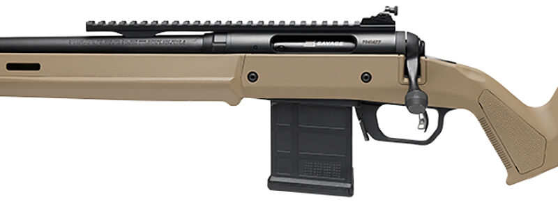 Savage Arms 58199 110 Scout Full Size 6mm ARC 10+1  16.50" Flat Dark Earth Threaded Barrel, Picatinny Rail Carbon Steel Receiver, Magpul Hunter Synthetic Stock Left Hand