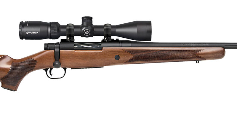Mossberg 28213 Patriot  Full Size 400 Legend 4+1 20" Matte Blued Fluted Threaded Barrel, Drilled & Tapped Matte Blued Stainless Steel Receiver, Walnut Fixed Wood Stock 3-9x40mm Duplex, Right Hand