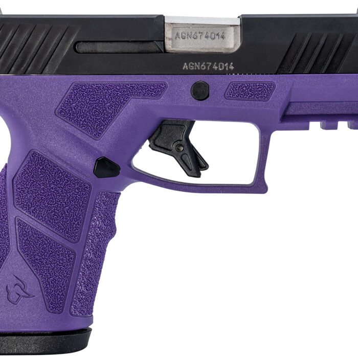 Taurus 1-GX2931DP GX2  9mm 13+1 3.37" Matte Stainless Steel Barrel, Matte Black Serrated Stainless Steel Slide, Dark Purple Polymer Frame w/Picatinny Rail, Polymer Grip