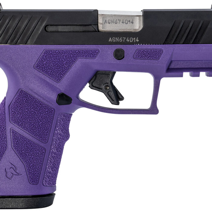 Taurus 1-GX2931DP-10 GX2  9mm 10+1 3.37" Matte Stainless Steel Barrel, Matte Black Serrated Stainless Steel Slide, Dark Purple Polymer Frame w/Picatinny Rail, Polymer Grip