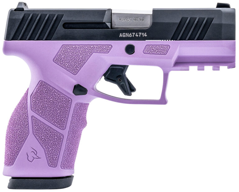 Taurus 1-GX2931LP GX2  9mm 13+1 3.37" Matte Stainless Steel Barrel, Matte Black Serrated Stainless Steel Slide, Light Purple Polymer Frame w/Picatinny Rail, Polymer Grip
