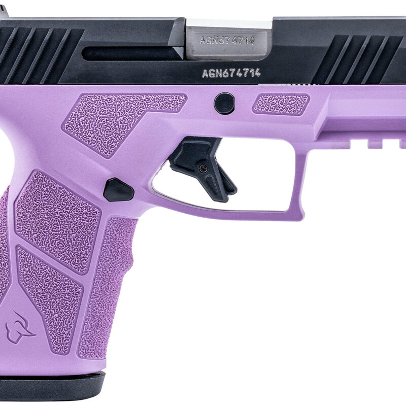 Taurus 1-GX2931LP-10 GX2  9mm 10+1 3.37" Matte Stainless Steel Barrel, Matte Black Serrated Stainless Steel Slide, Light Purple Polymer Frame w/Picatinny Rail, Polymer Grip