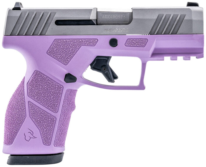 Taurus 1-GX2939LP GX2  9mm 13+1 3.37" Matte Stainless Steel Barrel, Matte Serrated Stainless Steel Slide, Light Purple Polymer Frame w/Picatinny Rail, Polymer Grip