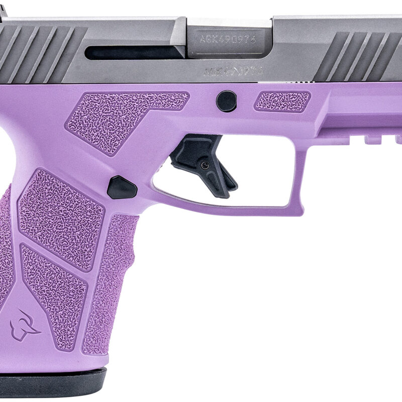 Taurus 1-GX2939LP-10 GX2  9mm 10+1 3.37" Matte Stainless Steel Barrel, Matte Serrated Stainless Steel Slide, Light Purple Polymer Frame w/Picatinny Rail, Polymer Grip