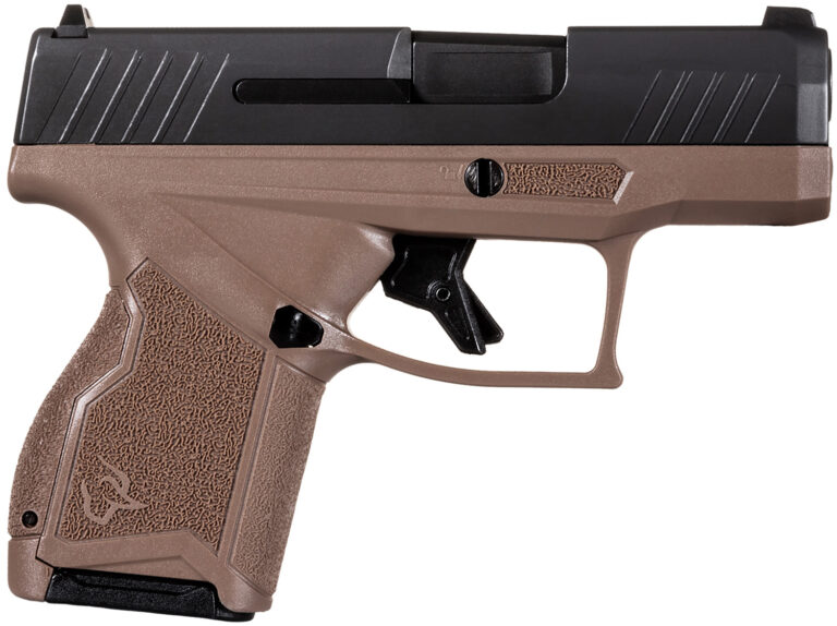 Taurus 1-GX4M931-B GX4  Micro-Compact Frame 9mm Luger 13+1 3.06" Satin Black DLC Stainless Steel Barrel, Black Serrated Alloy Steel Slide, Brown Stainless Steel Frame, Textured Grip