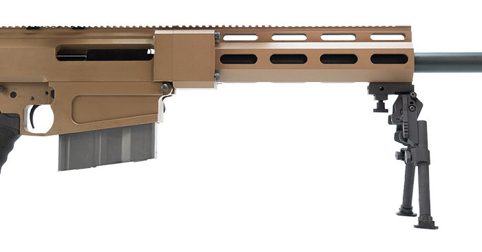 Bushmaster SBA500105005FDEF BA50 Long Rang Hero 50 BMG 10+1 29" Phosphate Chrome Barrel Flat Dark Earth Aluminum Receiver Free Float Billet Handguard Black Ergo Grip