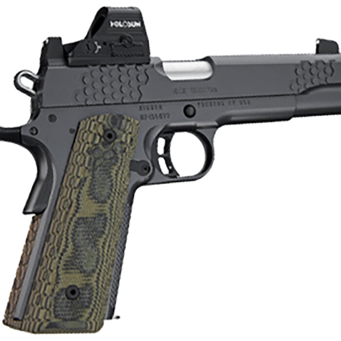 Kimber Mfg.,inc 3000435 KHX Custom (OI) 10mm 8+1 5" Front Serrations Stainless Steel Slide Gray KimPro II G-10 Grip