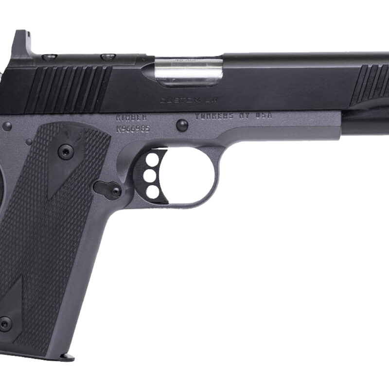 Kimber Mfg.,inc 3000458 Custom LW Shadow Ghost OR TFS 45 ACP 8+1 5" Black Match Grade KimPro Black Optic Ready Stainless Slide KimPro Gray F/S Rubber Grip Crimson Trace Urban Camouflage Grip