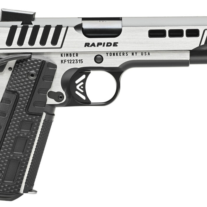 Kimber Mfg.,inc 3000426  Rapide Scorpius 10mm 8+1 5" Black KimPro II w/ Brush Polished Flats Stainless Steel Slide G10 Grip
