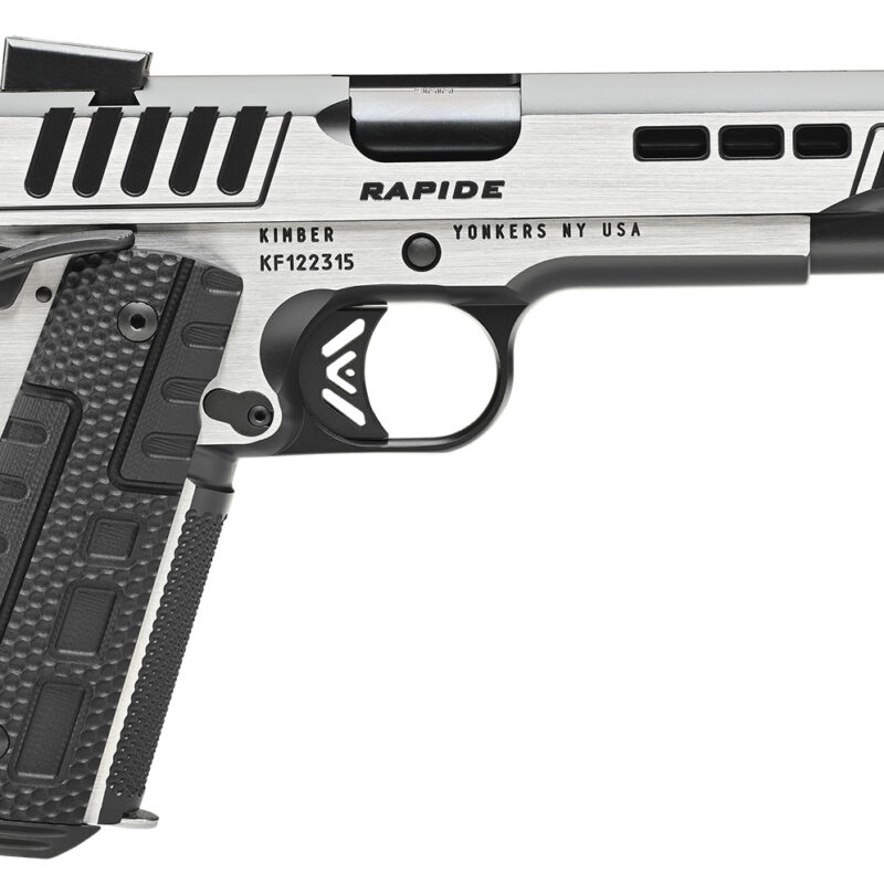 Kimber Mfg.,inc 3000426  Rapide Scorpius 10mm 8+1 5" Black KimPro II w/ Brush Polished Flats Stainless Steel Slide G10 Grip