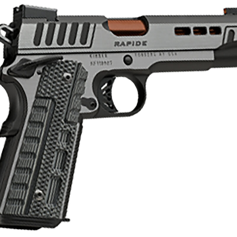 Kimber Mfg.,inc 3000432 Rapide Dusk 10mm Auto 8+1 5" Rose Copper Steel Barrel, Black KimPro II Lightening Cut/Serrated Stainless Steel Slide, Black KimPro II Steel Frame w/Beavertail Black, G10 Grip
