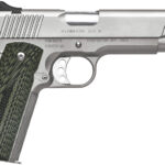 Kimber Mfg, Inc 3200342 TLE II 45 ACP 7+1 5" Stainless Match Grade Barrel, Satin Silver Serrated Stainless Steel Slide & Frame w/Beavertail, Aggressively Textures G-10 Grip 1 170562