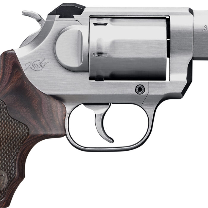 Kimber Mfg, Inc 3400021 K6S  DA/SA 357 Mag 6 Shot 2" Brushed Stainless Steel Barrel & Cylinder, Brushed Stainless Steel Frame, Diamond Checkering Grip, Exposed Hammer
