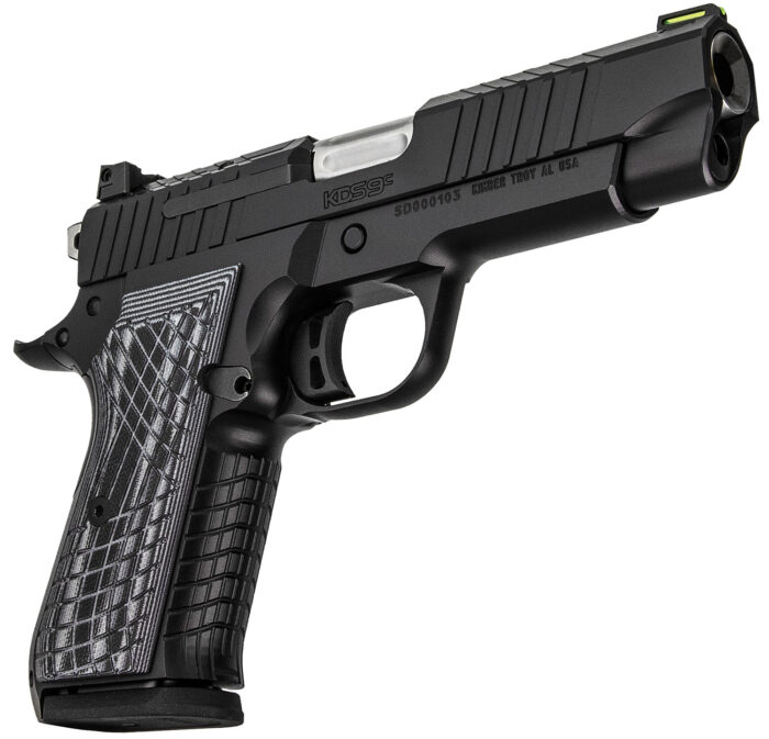 Kimber Mfg.,inc 3100011 KDS9C  9mm 10+1 4.09" KimPro Black Front and Rear Serrations Stainless Steel Slide Gray and Black G10 Crosshatch Grip