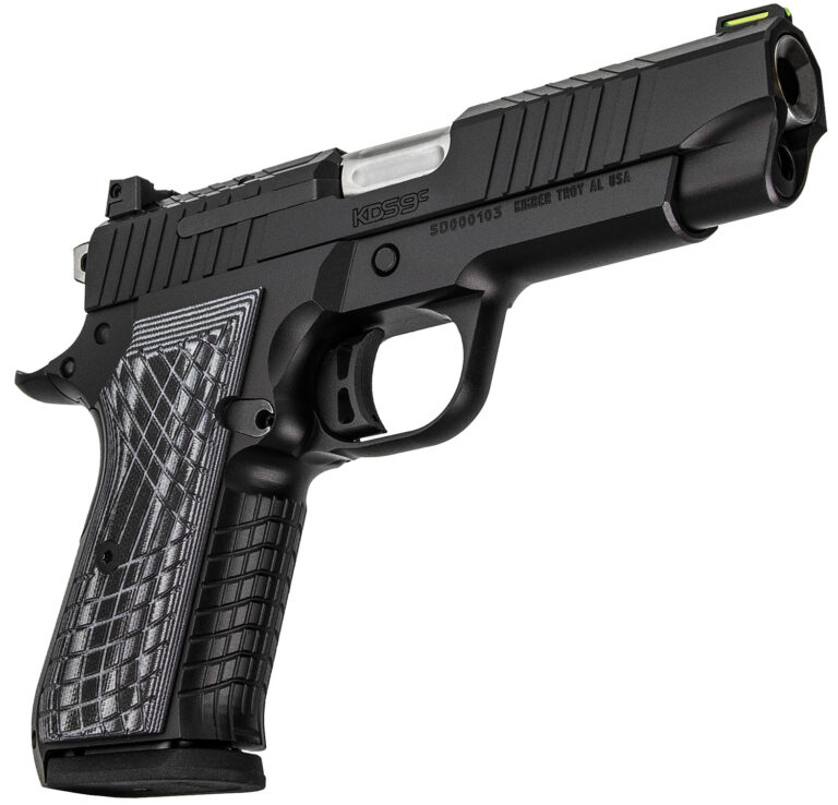 Kimber Mfg.,inc 3100011 KDS9C  9mm 10+1 4.09" KimPro Black Front and Rear Serrations Stainless Steel Slide Gray and Black G10 Crosshatch Grip