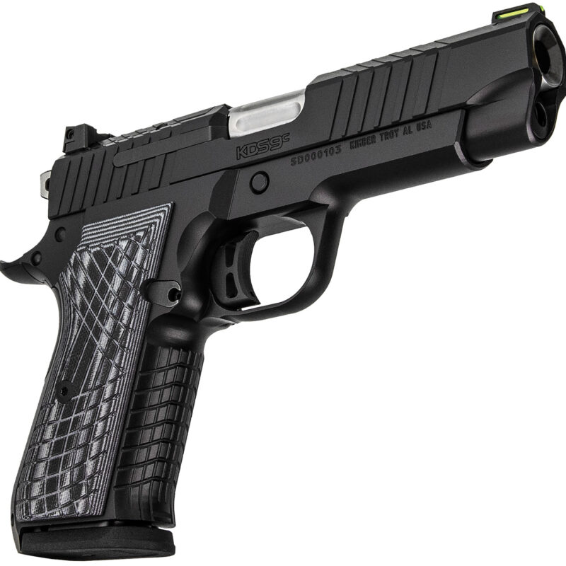 Kimber Mfg.,inc 3100011 KDS9C  9mm 10+1 4.09" KimPro Black Front and Rear Serrations Stainless Steel Slide Gray and Black G10 Crosshatch Grip