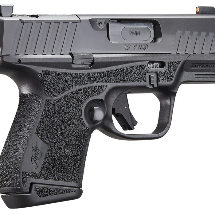 Kimber Mfg.,inc 3800025 R7 Mako OR Bundle 9mm 10+1 3.37" FNC Stainless Steel Slide Molded Stippling Black