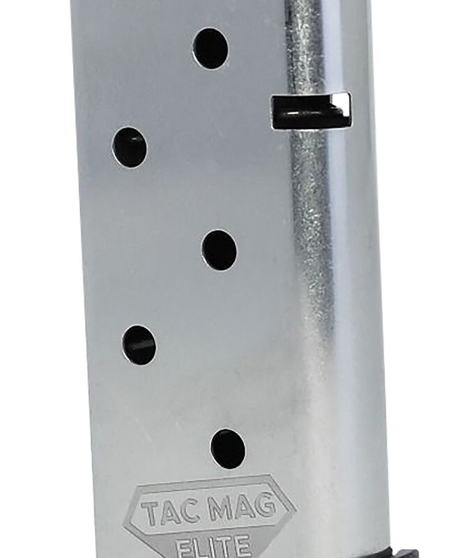 Kimber Mfg, Inc 1200851A Micro 9 Tac-Mag 7rd Extended 9mm Luger Silver