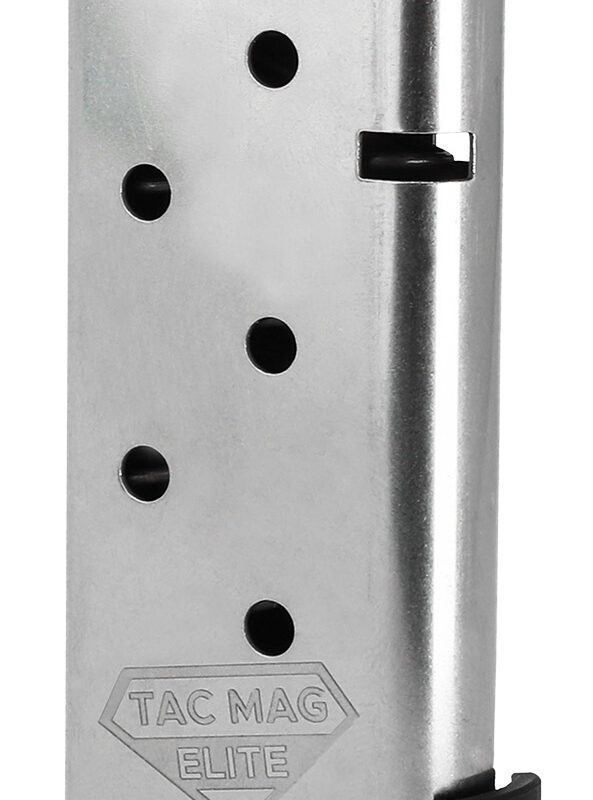 Kimber Mfg, Inc 1200930A Micro 9 Tac-Mag 7rd Extended 9mm Luger Silver Steel