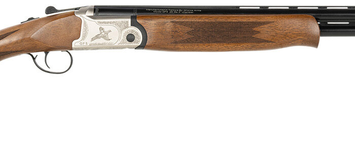 Gforce Arms GF52824Y Filthy Pheasant  Youth 28 Gauge Break Open 3" 2rd 24" Over/Under Vent Rib Barrel, Nickel Plated Engraved Receiver, Fixed Turkish Walnut Stock