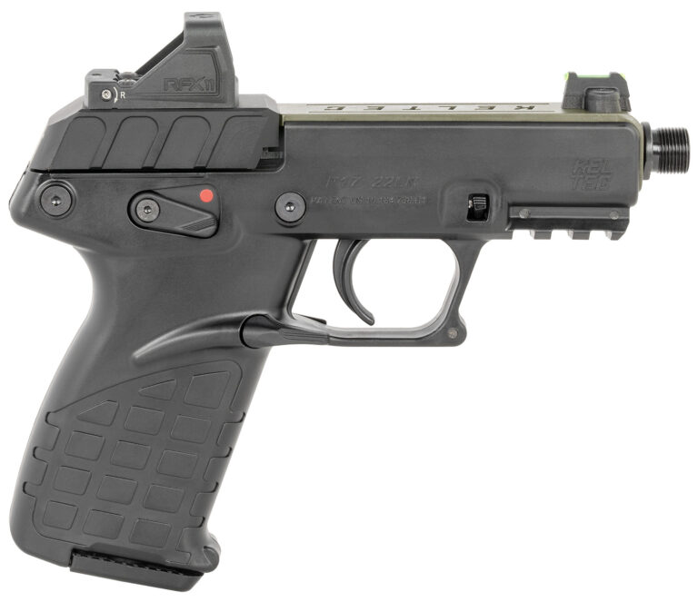 Kel-Tec P17GRNBLKOPTIC P17  22 LR 16+1 3.80" w/Optic & Holster Green/Black