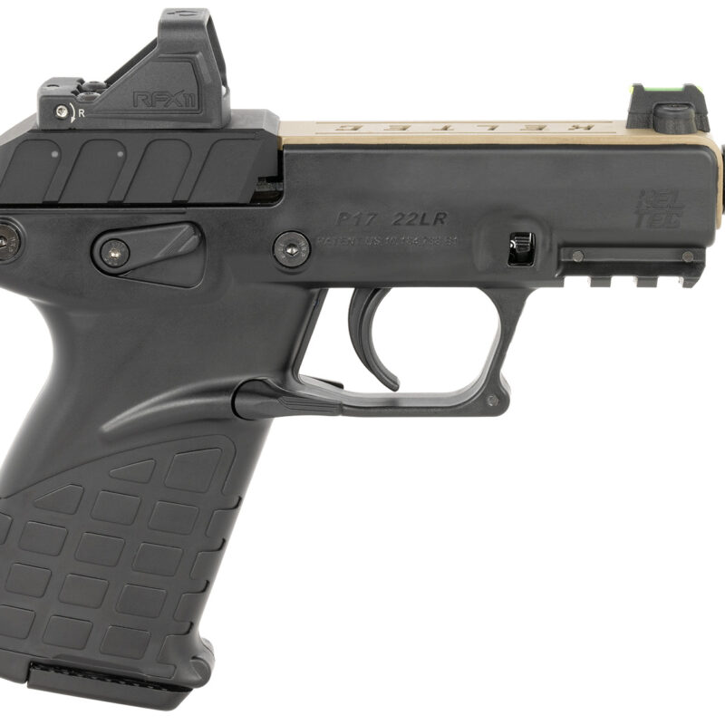 Kel-Tec P17TANBLKOPTIC P17  22 LR 16+1 3.80" w/Optic & Holster Tan/Black