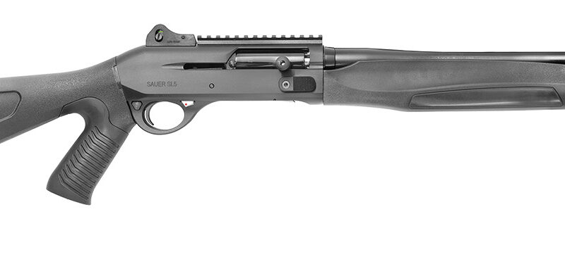 Sauer 80116292 SL-5  12 Gauge Semi-Auto 3" 3+1 18.50" Chrome Lined Barrel Black Anodized Pistol Grip Black Synthetic Stock