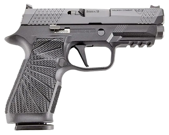 Wilson Combat SIGWCP320C9BATS P320 Carry 9mm 3.90" Black DLC Serrated Stainless Steel Slide
